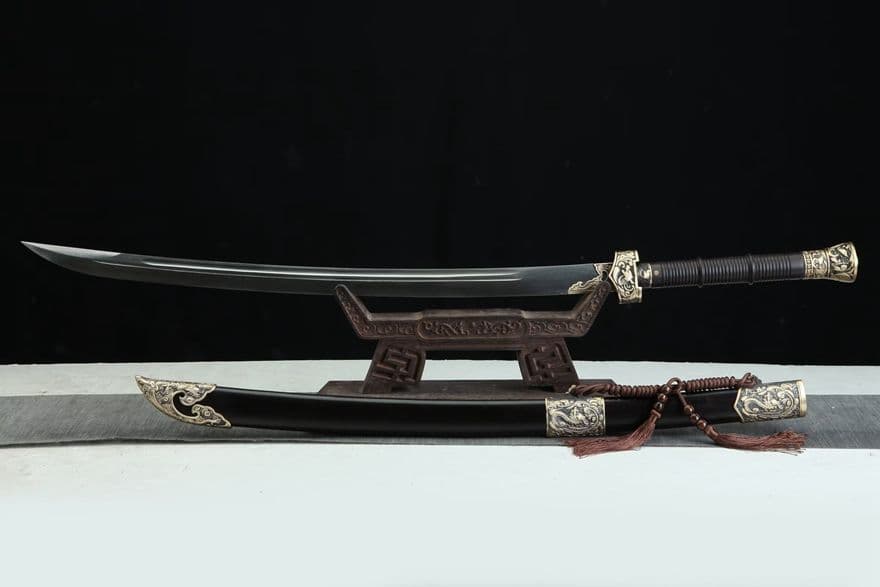 26寸秋水神刀（黒檀タイプ）古兵器 武具　刀装具　日本刀　模造刀 居合刀