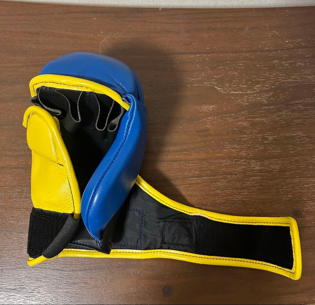 【定価¥19,140】ISAMI パウンドグローブ 青黄 フリーサイズ 袋付き