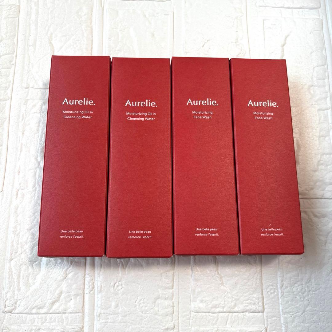 オレリー　モイストオイルインクレンジングウォーター２本＆フェイスウォッシュ２本