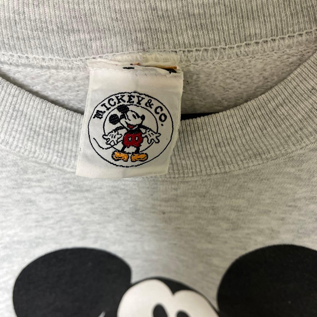 90'sMickey & Co. ミッキーマウス スウェット 着画有り