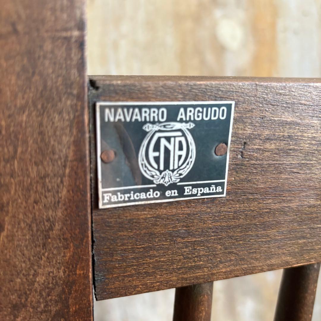 NAVARRO ARGUDO スペイン　ヴィンテージ　レザーシートチェア　①