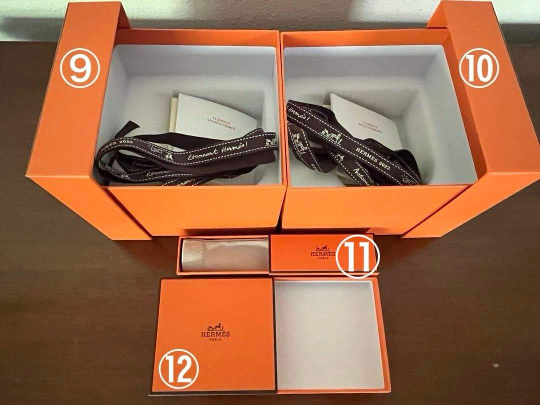 HERMES エルメス　空箱　大・中・小12点 / 紙袋　中5点小5点　計22点