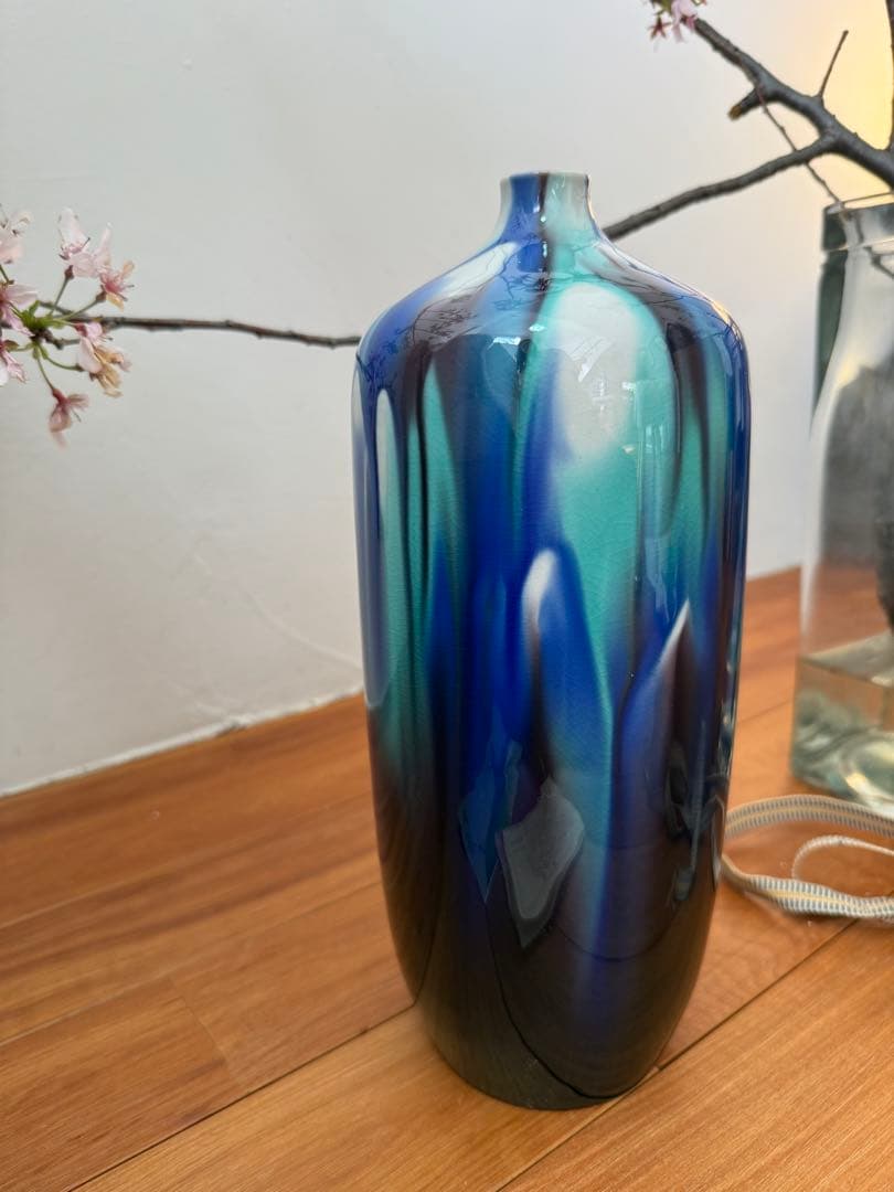 九谷焼 人間国宝 徳田八十吉 燿彩壺30センチ