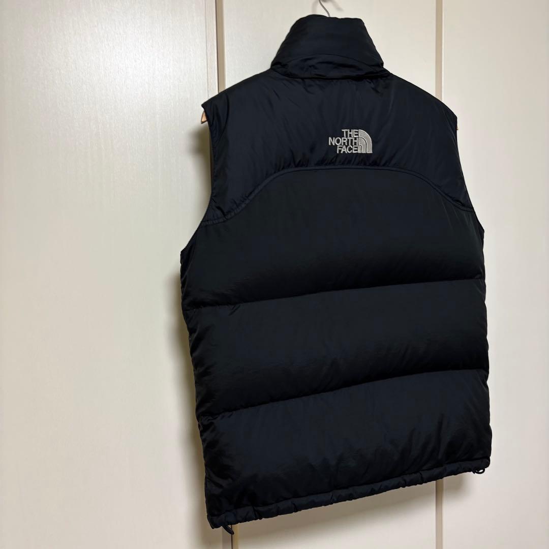 ヌプシ　ノースフェイス　ダウン　ベスト　センターロゴ　Sサイズ