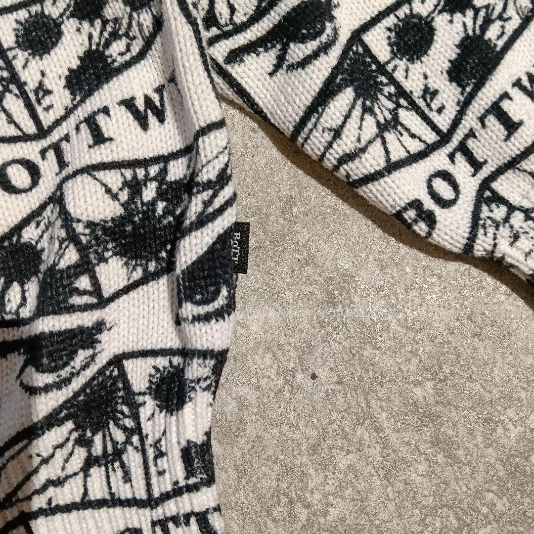 お*様 ホワイト M VERDY Ribbon Eyes Printed Kni