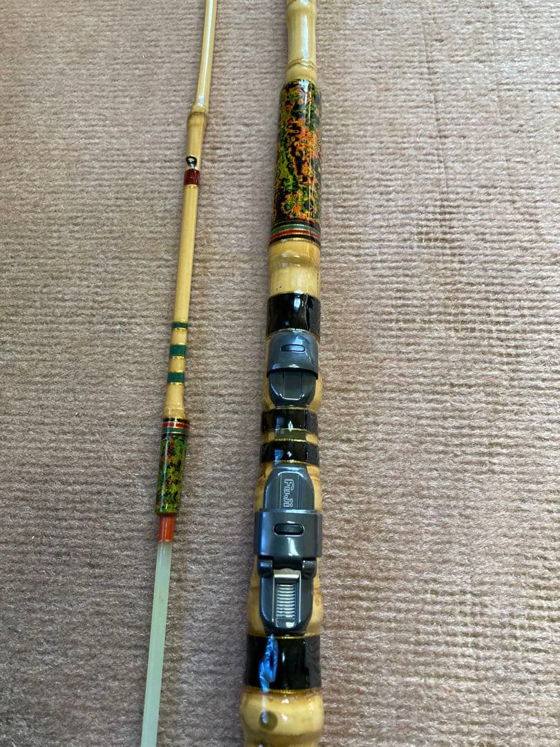 竹竿　自作（落とし込み）2.4布袋竹　硬めの本調子