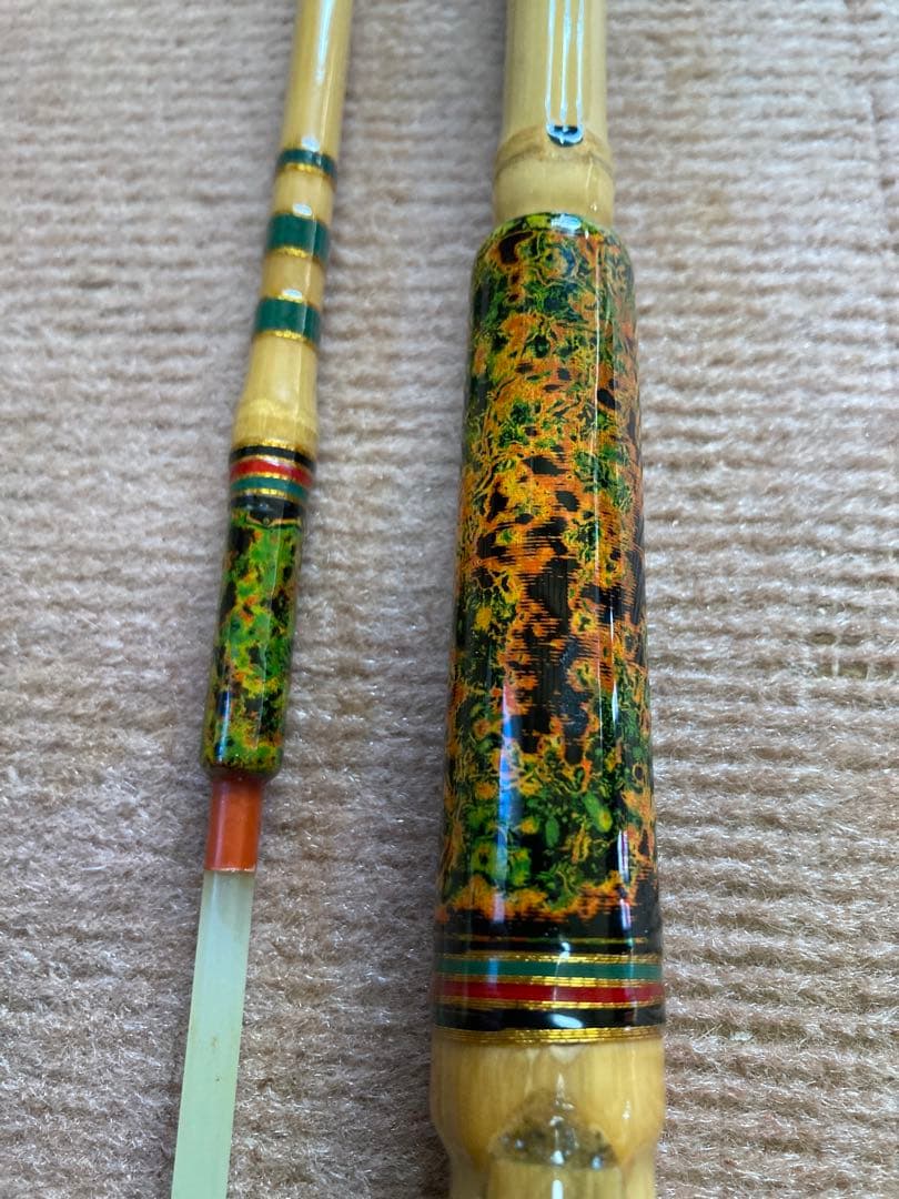 竹竿　自作（落とし込み）2.4布袋竹　硬めの本調子