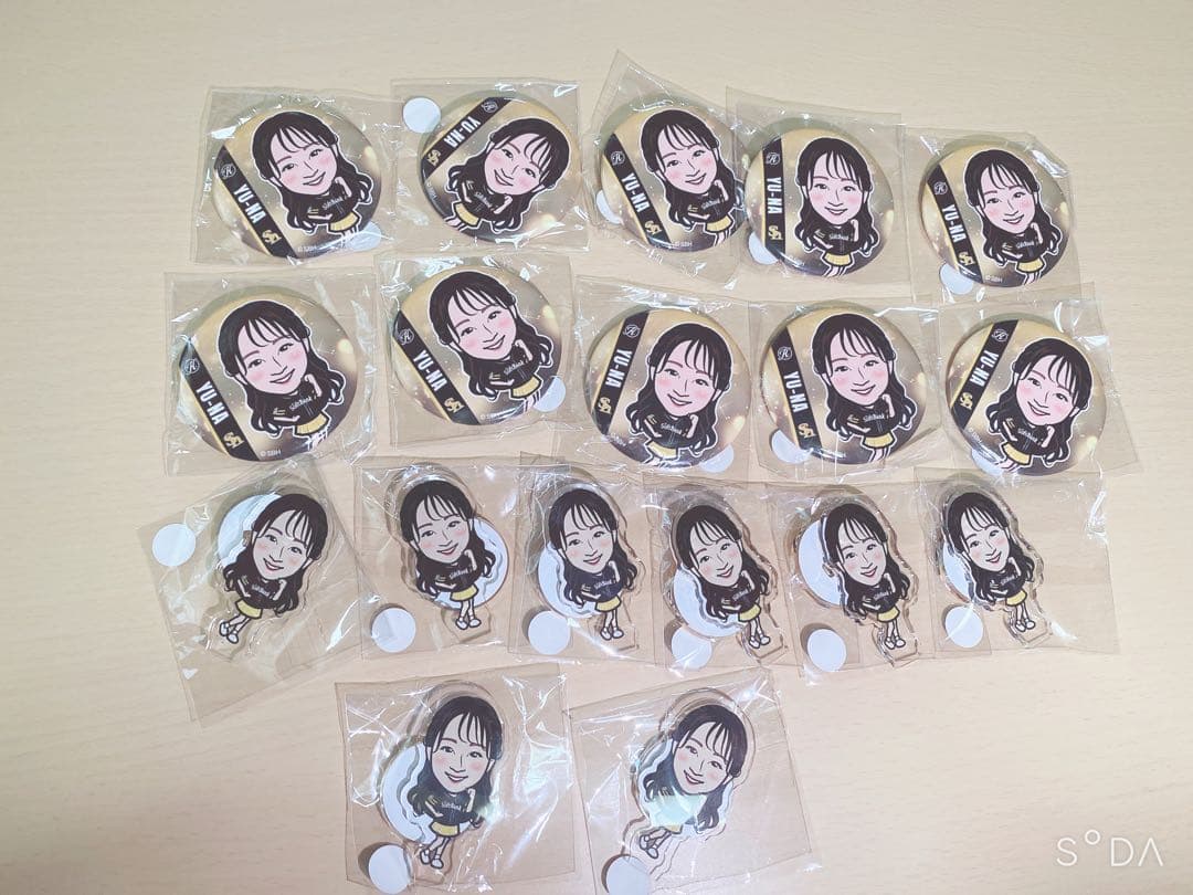 若鷹ガチャ ホークス ハニーズ YU-NA 18点セット