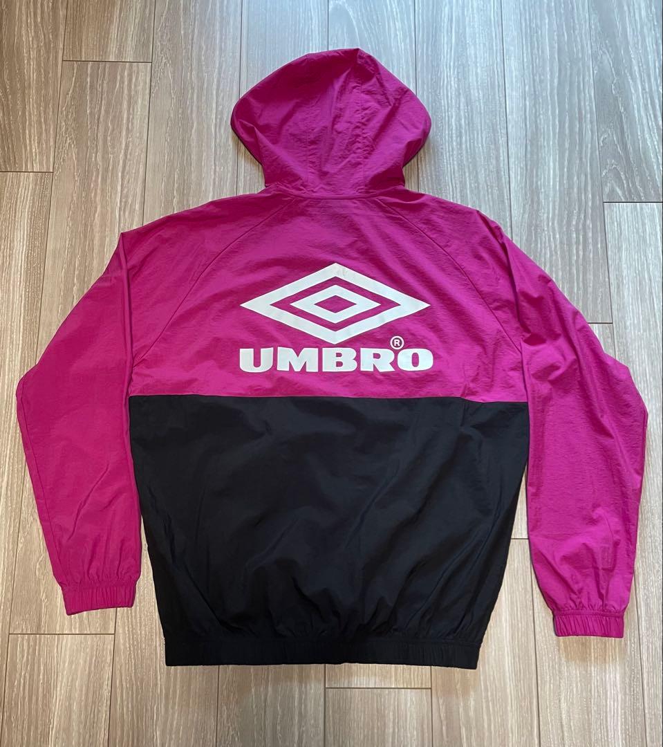 【人気再燃】UMBRO アンブロ ハーフジップ アノラックパーカー ピンク S