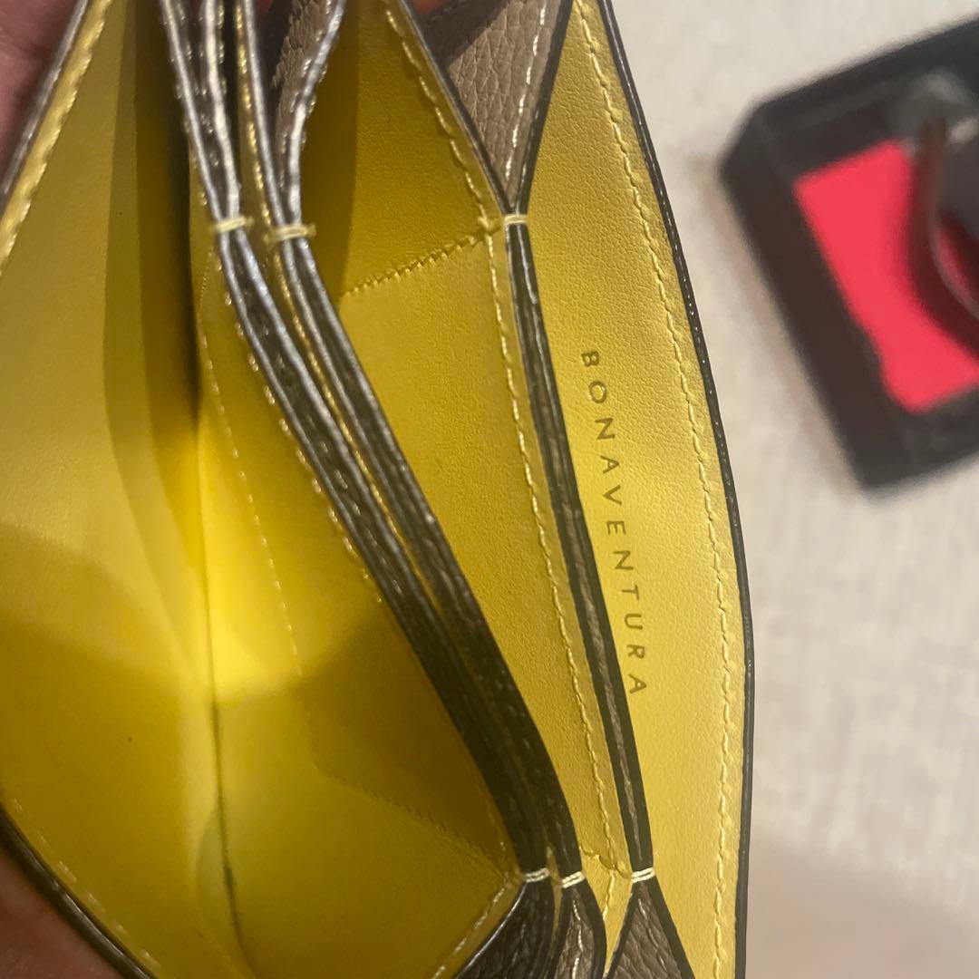 BONAVENTURA グレー レザー 名刺入れ