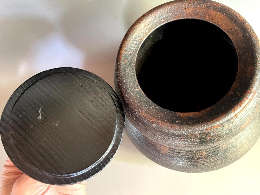 水指■古備前焼 江戸中期 権兵衛 瓢箪形水指 得誉代？お茶道具 時代物 骨董品■