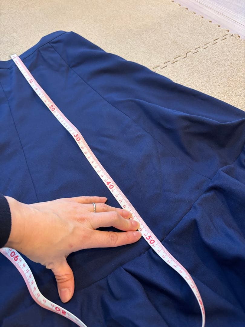 フラメンコ バタデコーラ 濃紺 ネイビー 舞台衣装