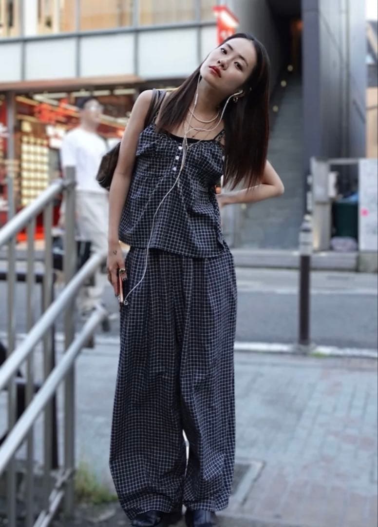 TEENBOOP チェック柄ペプラム