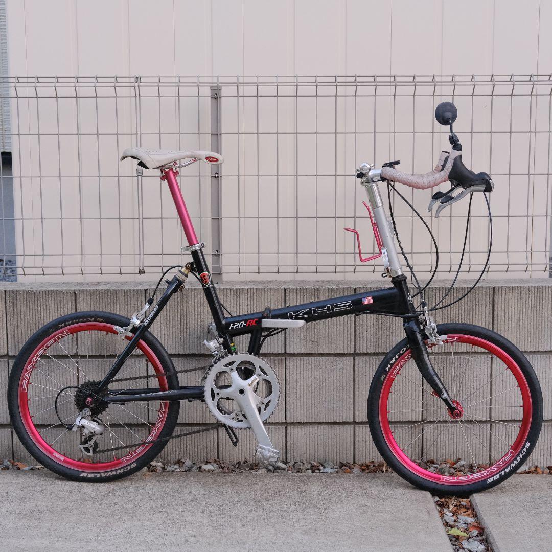 KHS F20-RC 折りたたみ自転車【カスタムパーツ多数】
