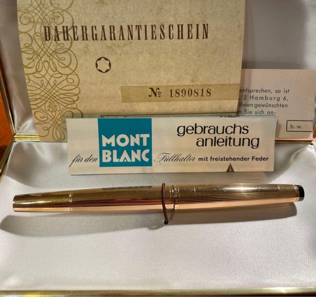 金無垢✨金無垢モンブラン No.92 万年筆 マイスターシュテュック ゴールド