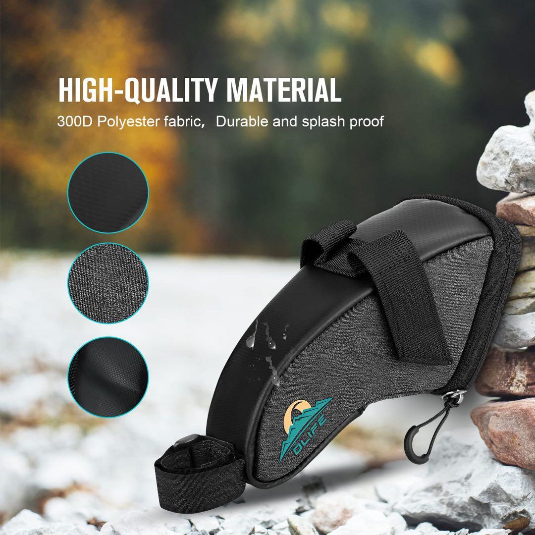 OLIFE バイク サドルバッグ 自転車 シート下 ウェッジポーチ