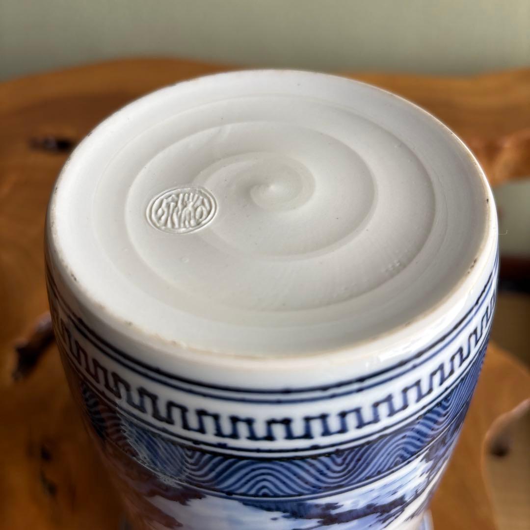 土山松泉造 水指 景徳鎮窯 平安 清水焼 茶道具 共箱