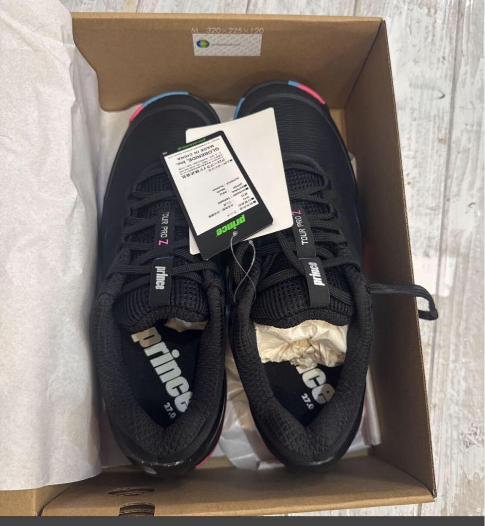 新品箱有 prince テニスシューズ オムニ クレーコート27.0cm 廃盤