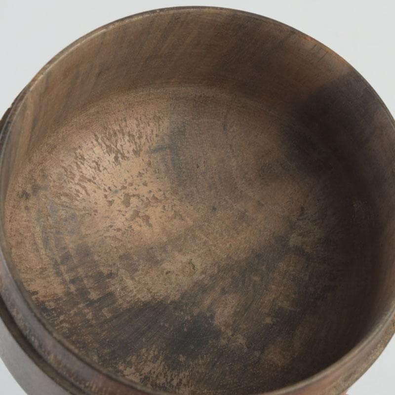 茶道具　黒柿製　雪吹　棗　V　9852