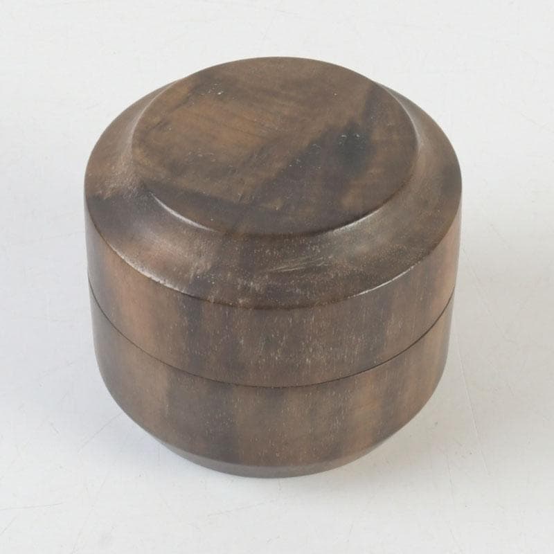 茶道具　黒柿製　雪吹　棗　V　9852