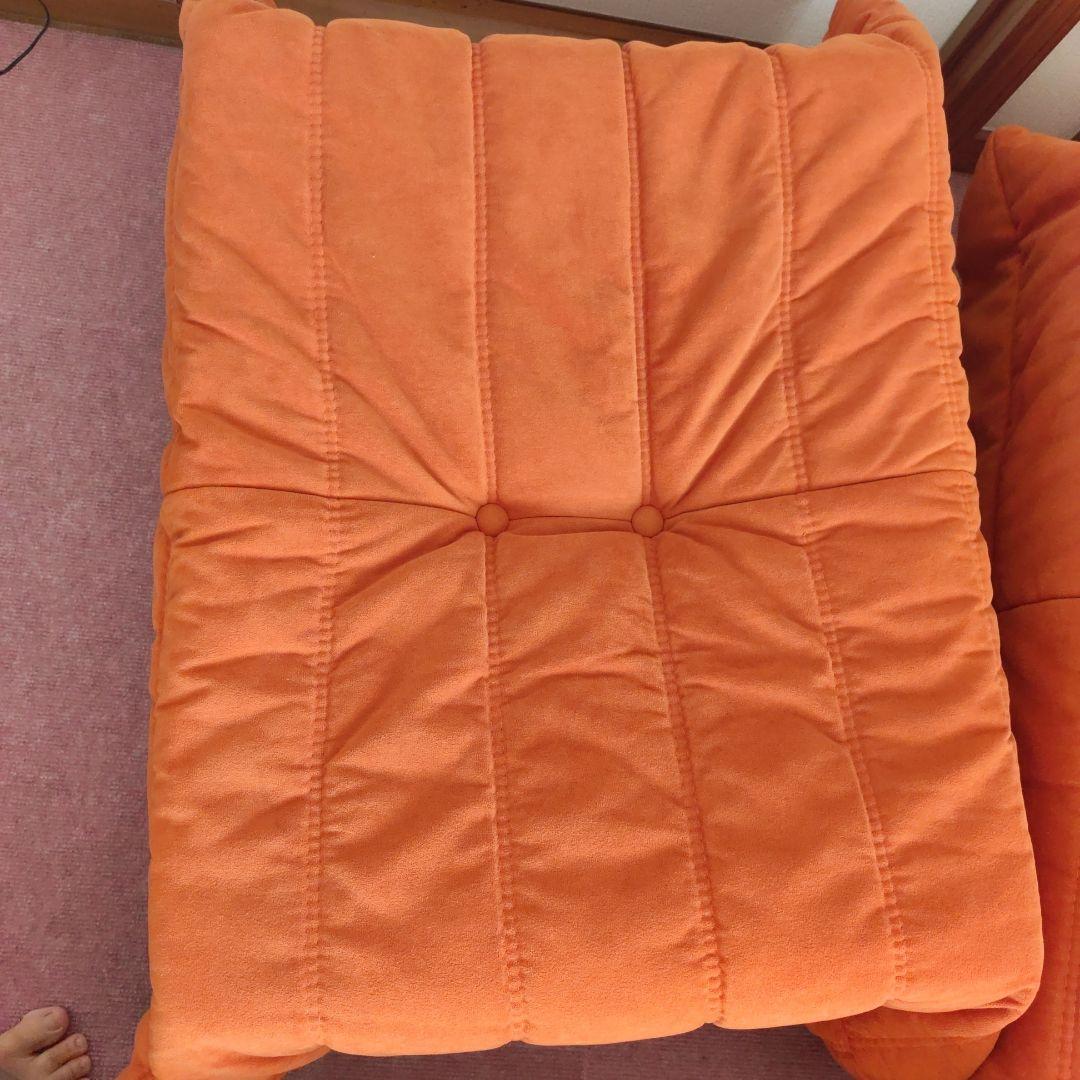 リーンロゼ トーゴ togo ソファ リプロダクト オットマン付き 1人掛け