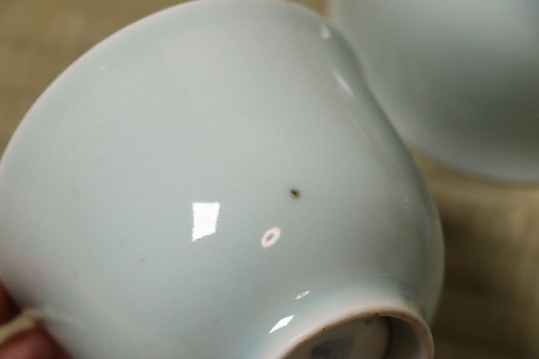 【CM77】古伊万里 青磁 染付 猪口 四客 陶芸 湯呑 酒器 小鉢 向付 懐石