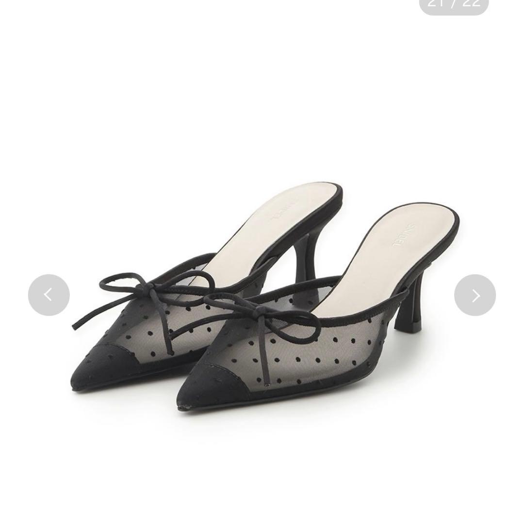 ドットチュールリボンミュール スナイデル