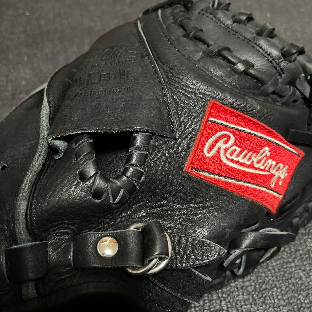 ローリングス 軟式グローブ ブラックレザー 大人用 キャッチャーミット 96