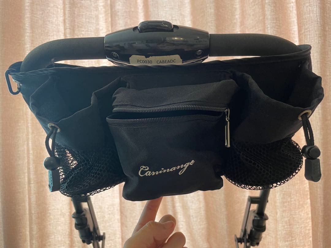 天使のカート　L 小物付き　ブラックキルト　黒 ペットカート