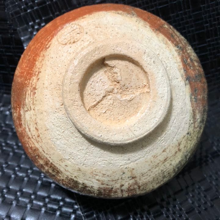 ◼️最強の赤楽茶碗◼️蔵から出て来たミリタリーの様な凄い赤楽茶碗、古美術品、茶道具、