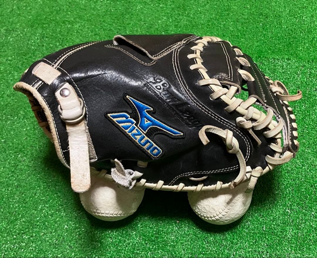 一般軟式野球用 キャッチャーミット ミズノ ビューリーグ 捕手 大人用 黒