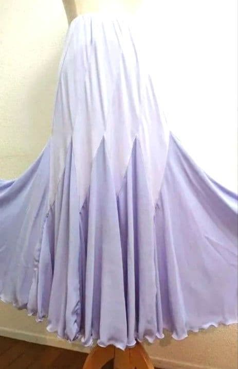 SALE☆チャコット　社交ダンス　スカート S 紫　シフォン　 定価45100円