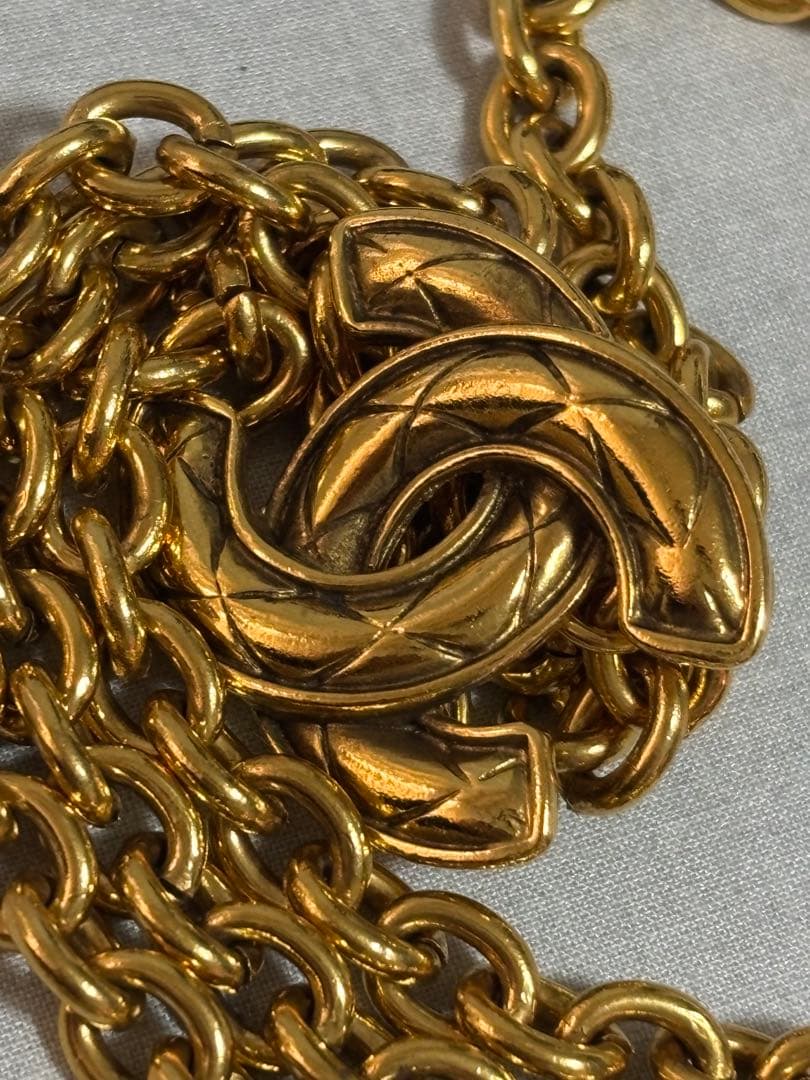 CHANEL ゴールド チェーン　ベルト　ココマーク