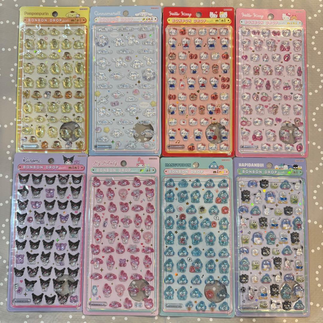 サンリオ　ボンボンドロップシール　コンプリート