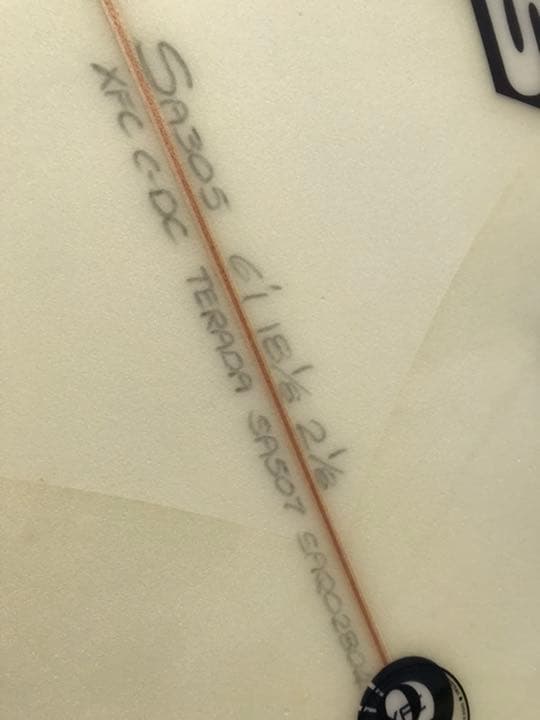 未使用サイモンアンダーソンサーフボード6'1