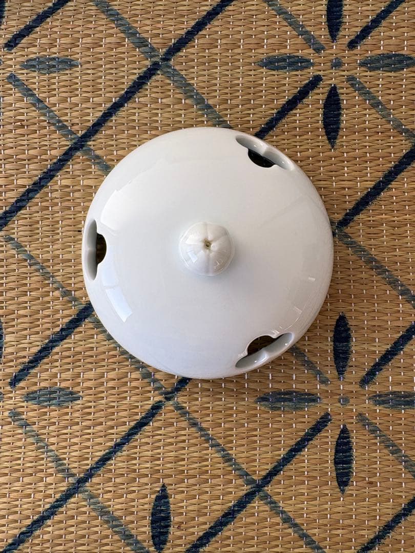 人間国宝 重要無形文化財 井上萬二 本人作 白磁香炉