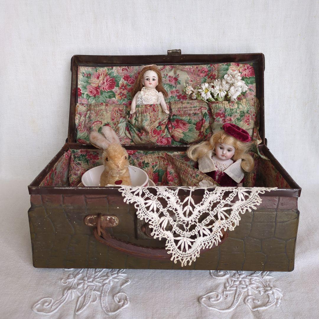 フランスアンティーク ミニトランク バラ