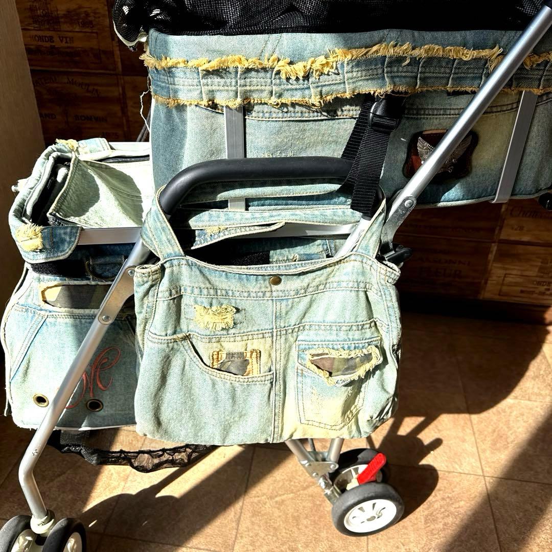 MotherCartマザーカート2段式プレミアムカートダメージデニム