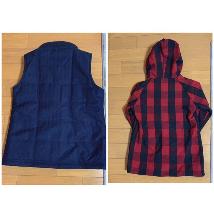 美品★SISTA.J★スノボウェア★ベスト★セット★チェック★ネイビー★Sサイズ