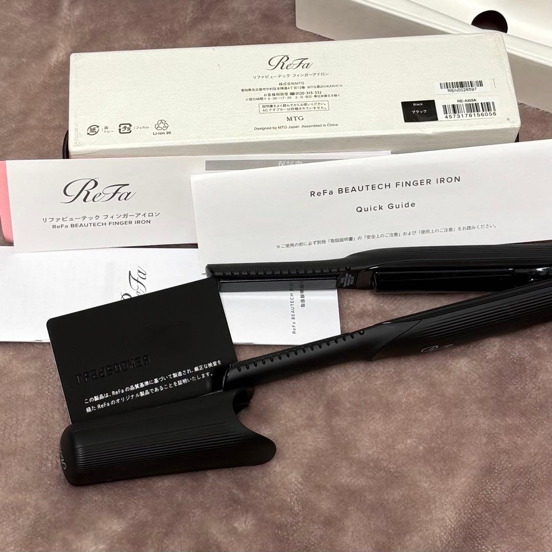 ReFa コードレスヘアアイロン　ストレートヘアアイロン ブラック