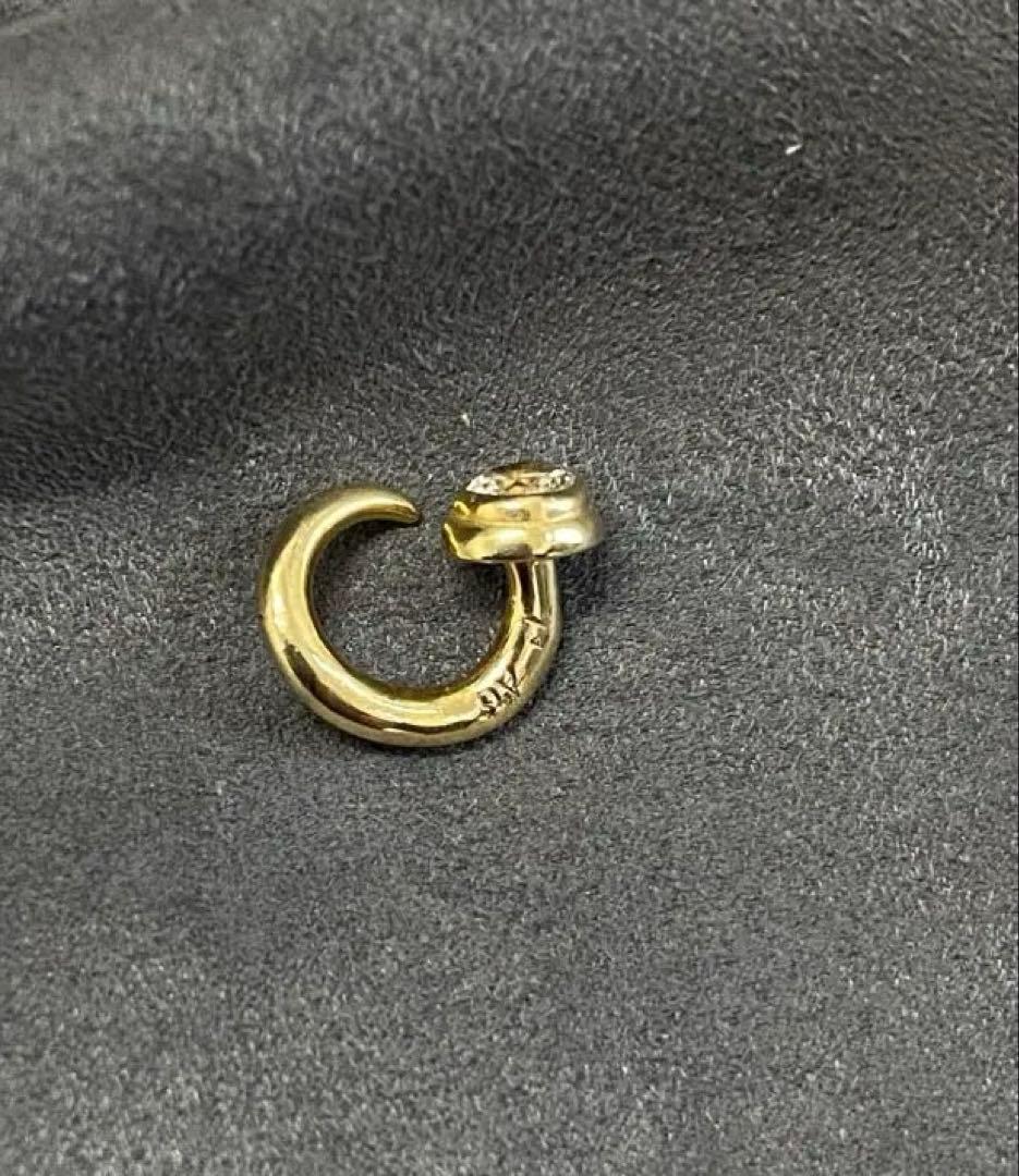 あるじゃん祐天寺K18ゴールドピアス ジルコニアストーン付き　送料込み