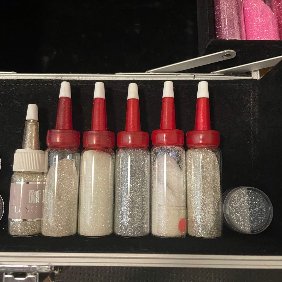 ラメ ボディジュエリー ネイル アート