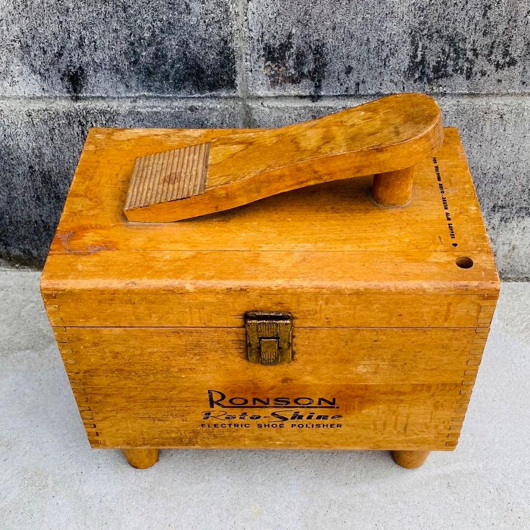 超希少◆Ronson◆1950s英国Shoe shine box シューボックス