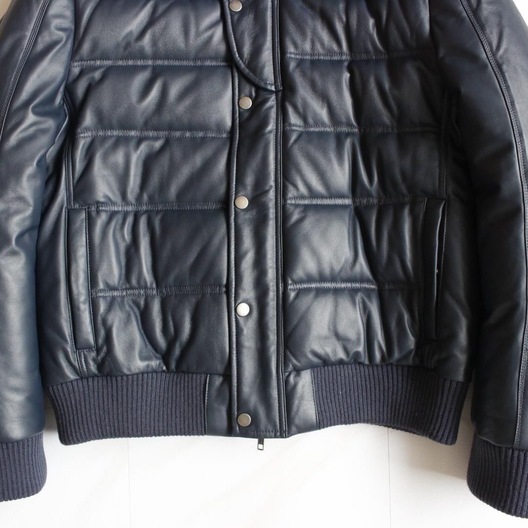 LIUGOOTOKYO 3way ラムレザーダウンジャケット LLL ネイビー