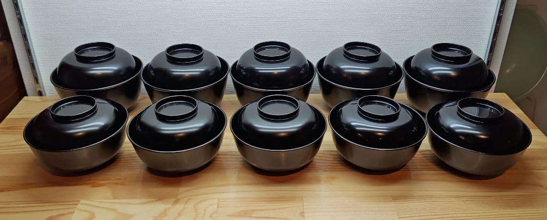 送料込【逢絢亭】茶道具 懐石道具一式セット 山中塗 木製 岡本陽斎 共箱入り