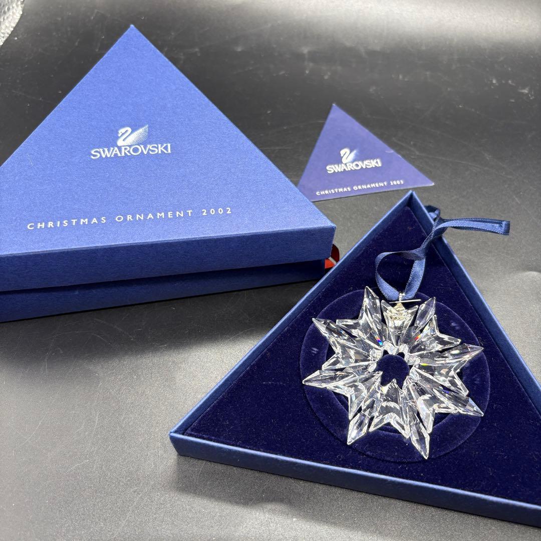 箱付 スワロフスキー クリスタル　オーナメント　雪の結晶　2003　no.175