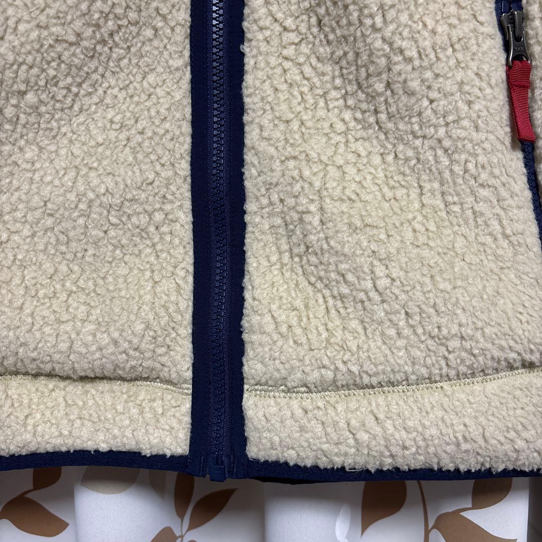 ✨美品✨パタゴニア　レトロ・パイル フリースベスト ベージュ 胸ロゴ　好配色