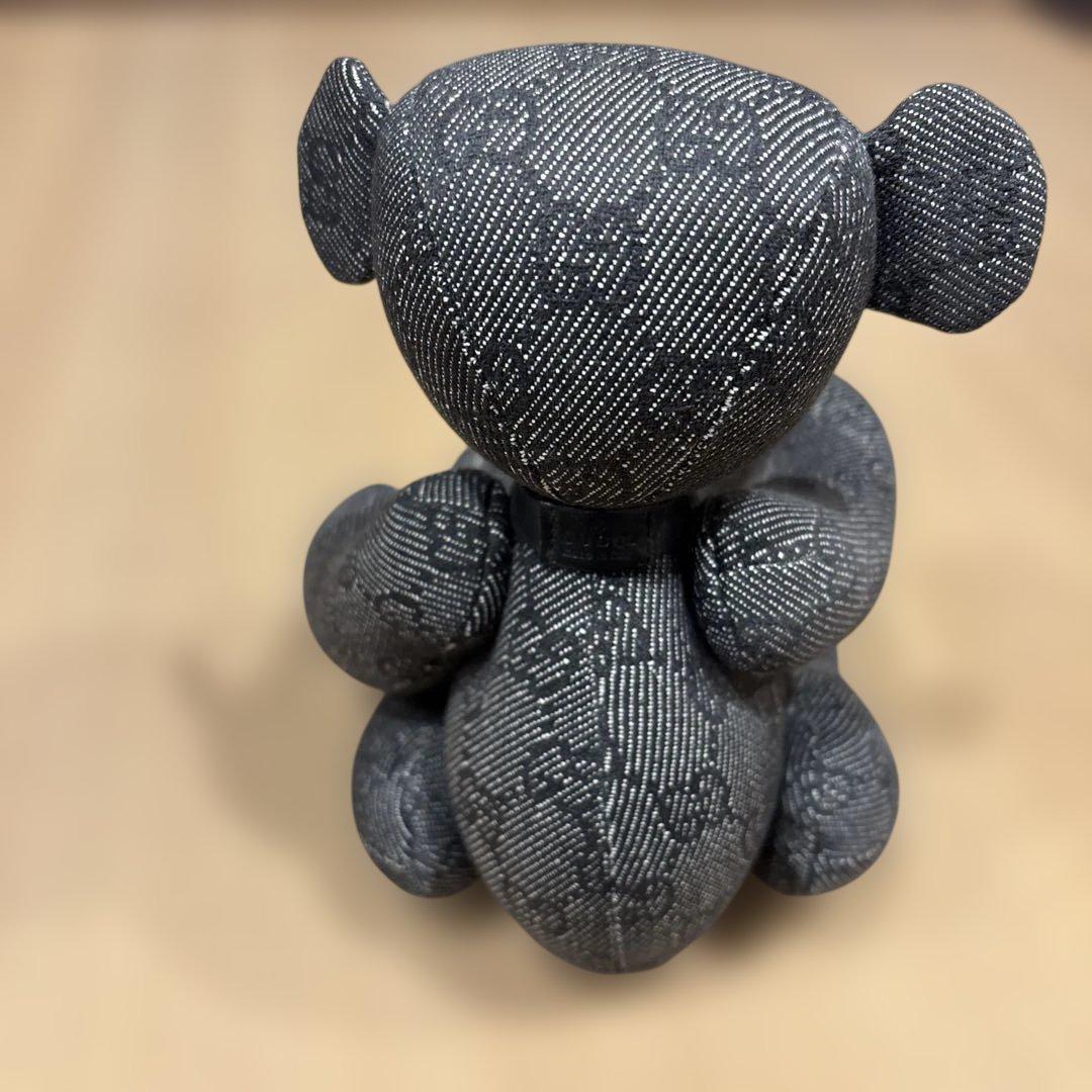 ☆12/25までの限定価格☆GUCCI 黒いデニム風クマ型ぬいぐるみ