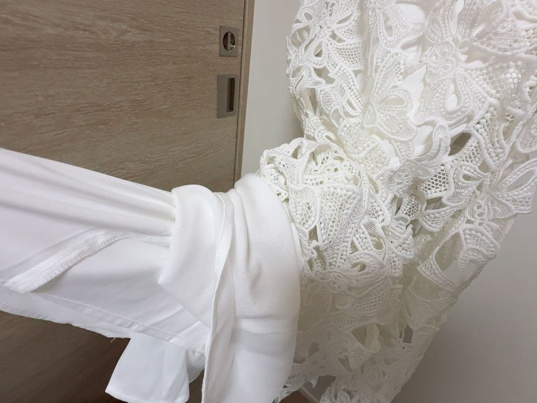 CELFORD 桂由美 総レースワンピース 白 38 セルフォード