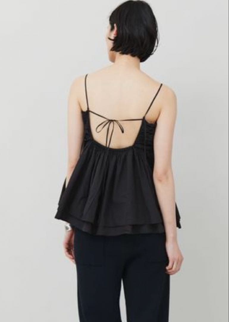 Curensology レイヤードキャミソール　黒